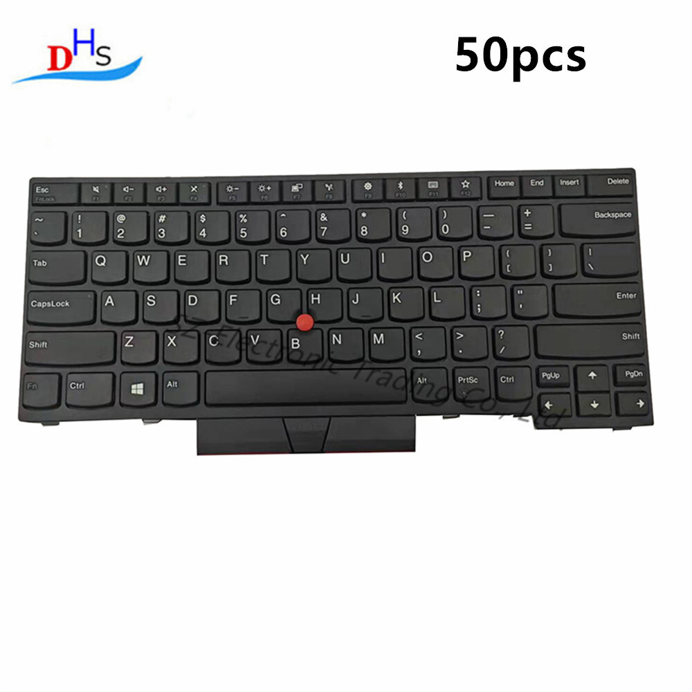 X50pcs For Thinkpad E480 E485 T480s L380 L390 Yoga L480 US NO/Backlit Keyboard