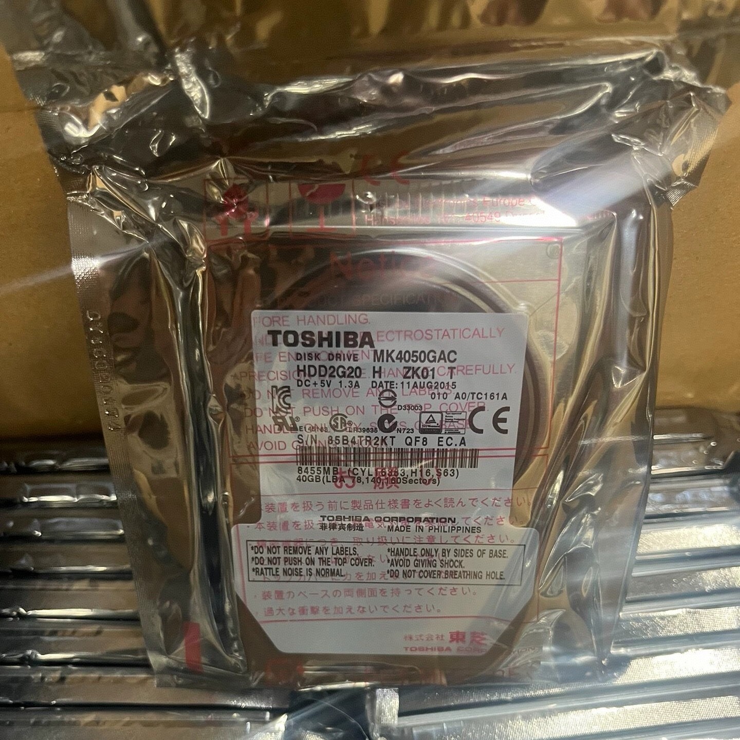 New Toshiba 40GB MK4050GAC 4200RPM IDE PATA 2.5" Internal HDD Hard Disk Drive