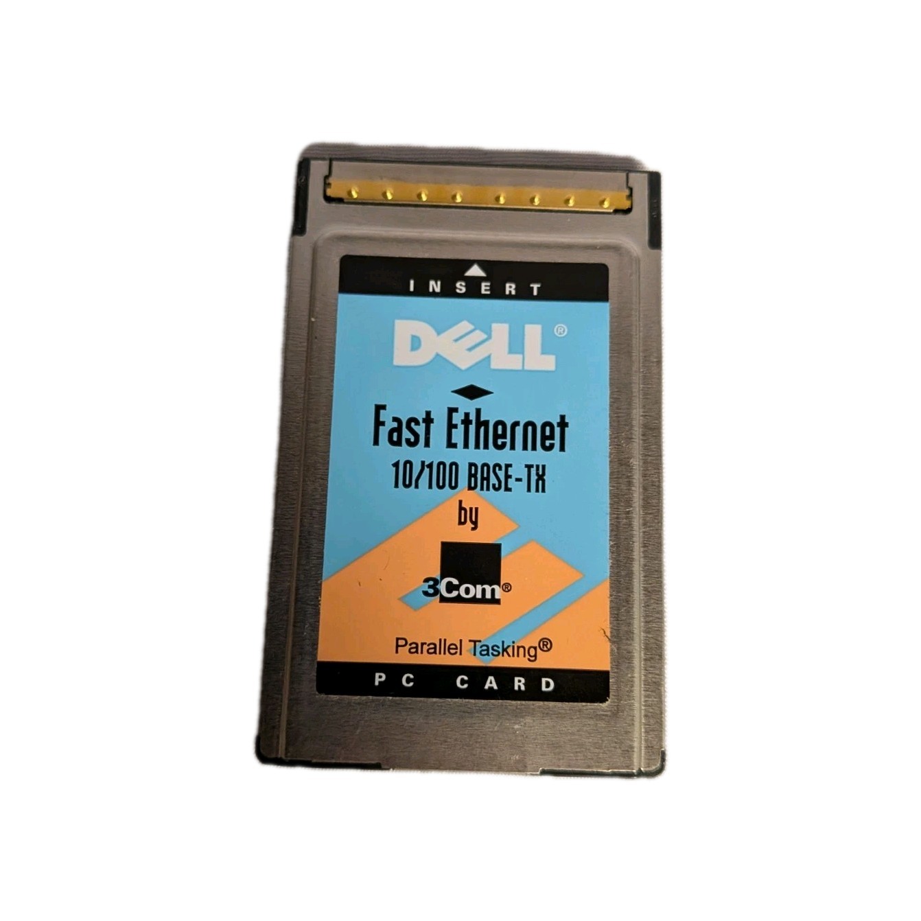 Dell 3Com Fast Ethernet 10/100 BASE-TX PC Card PCMCIA Parallel Tasking...