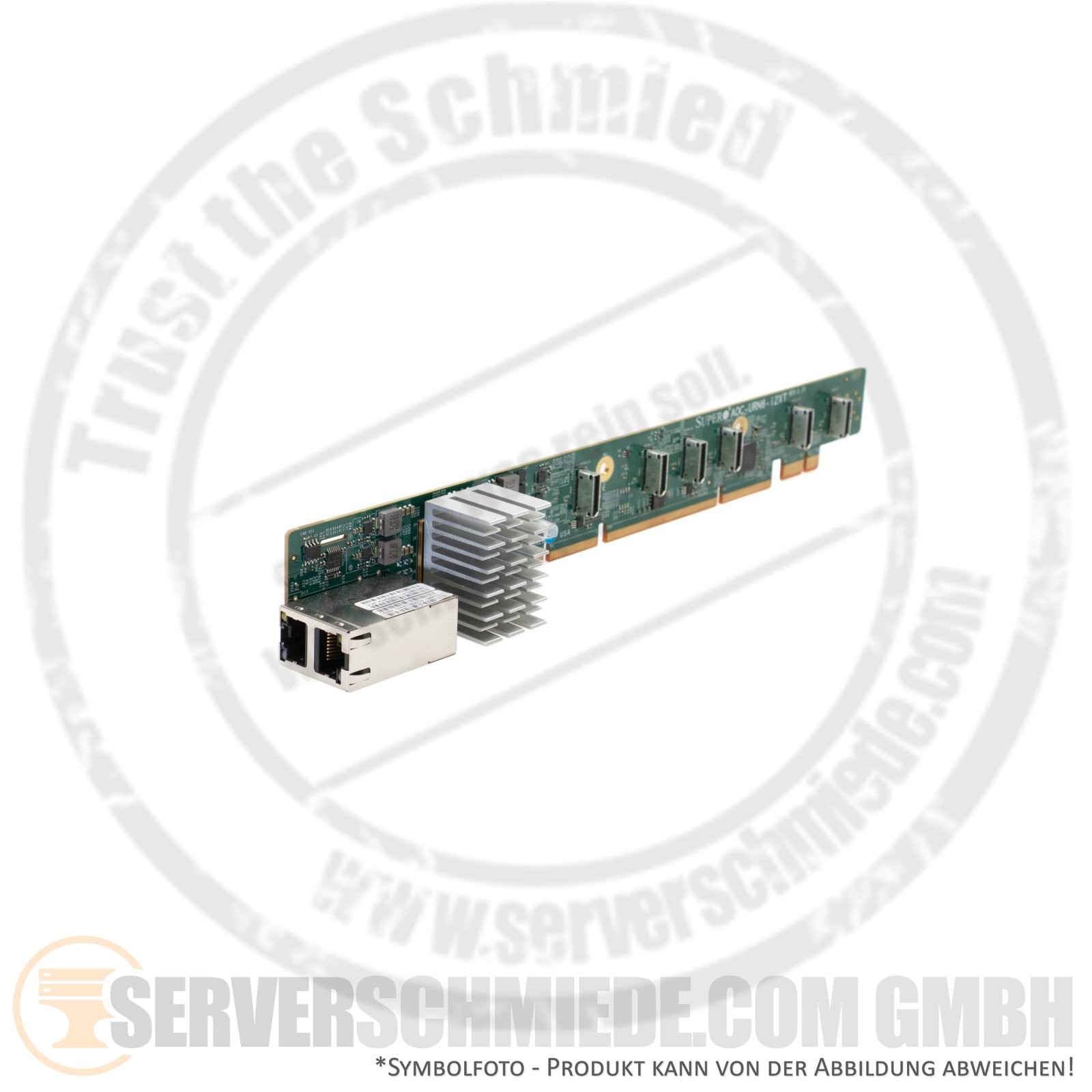 Supermicro Ultra Riser 1U 2x 10GbE RJ-45 Intel X540 6x NVMe AOC-URN6-i2XT
