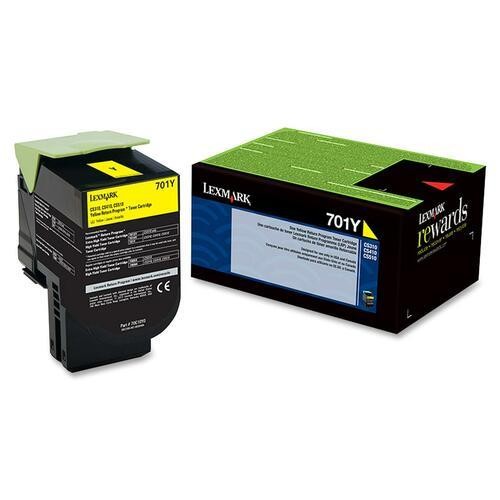Lexmark Unison 701Y Original Standard Yield Laser Toner Cartridge 70C10Y0