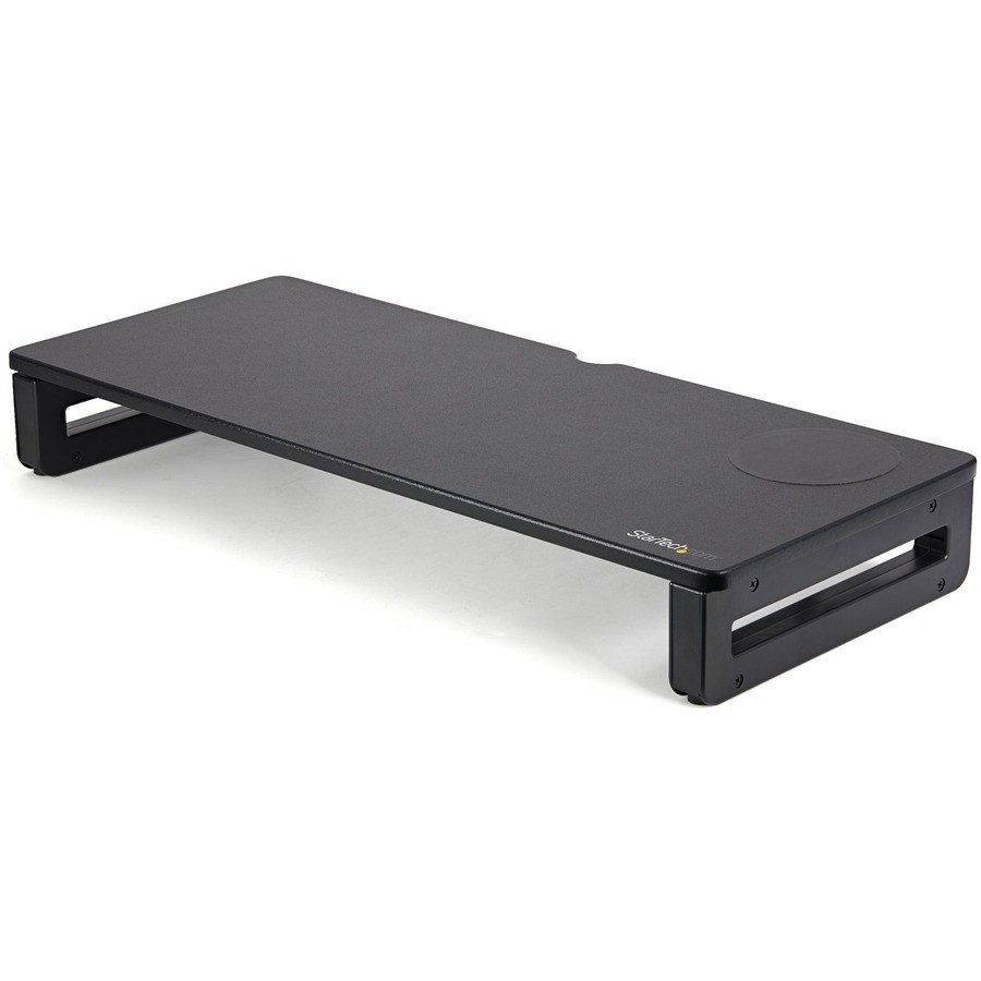 StarTech Monitor Riser Stand with Wireless Charging Pad, 15W Qi Charger for