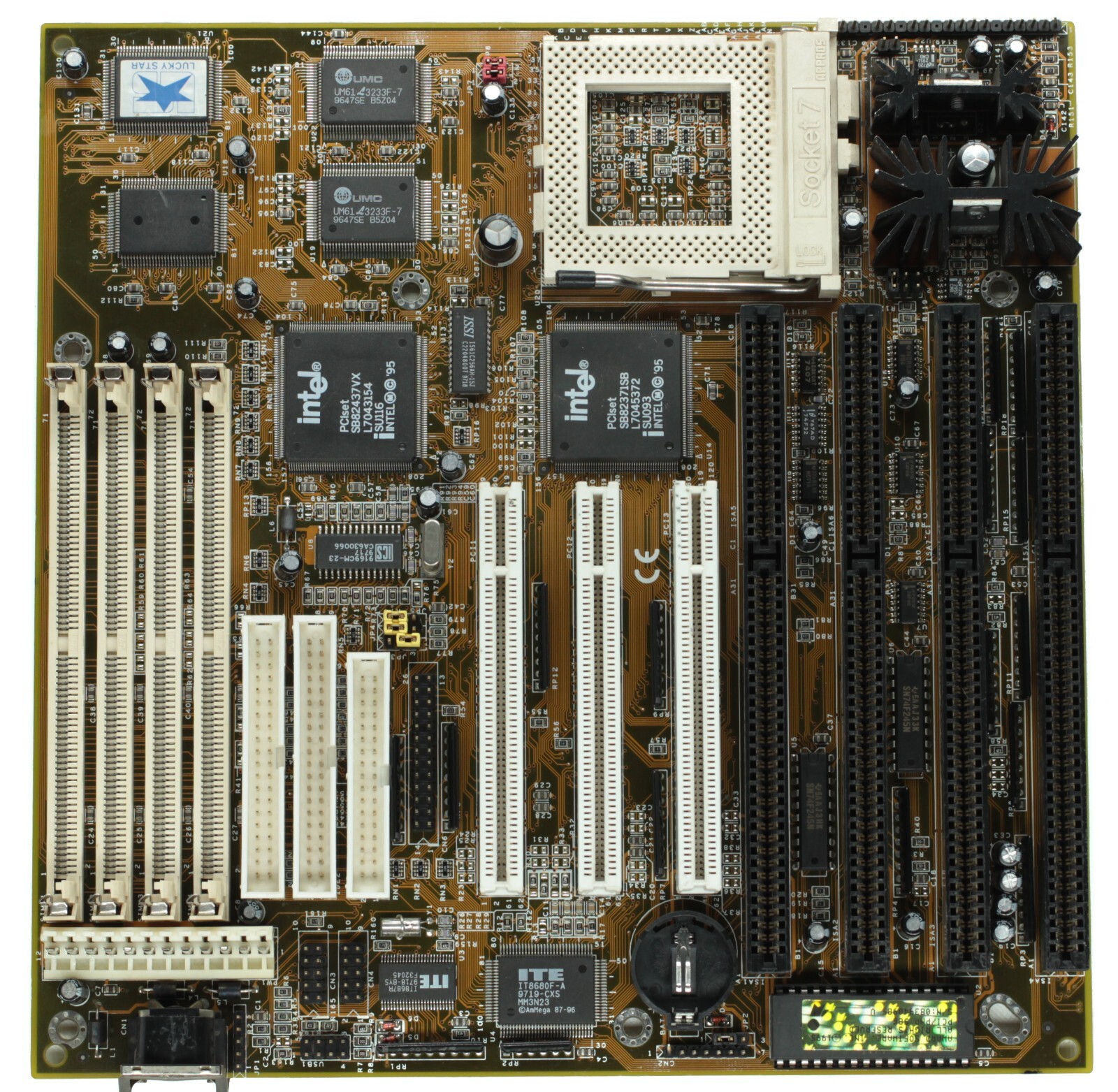 Socket 7 motherboard - Lucky Star 5I-VX2B - Intel 430VX - TESTED - NO TARIFF 