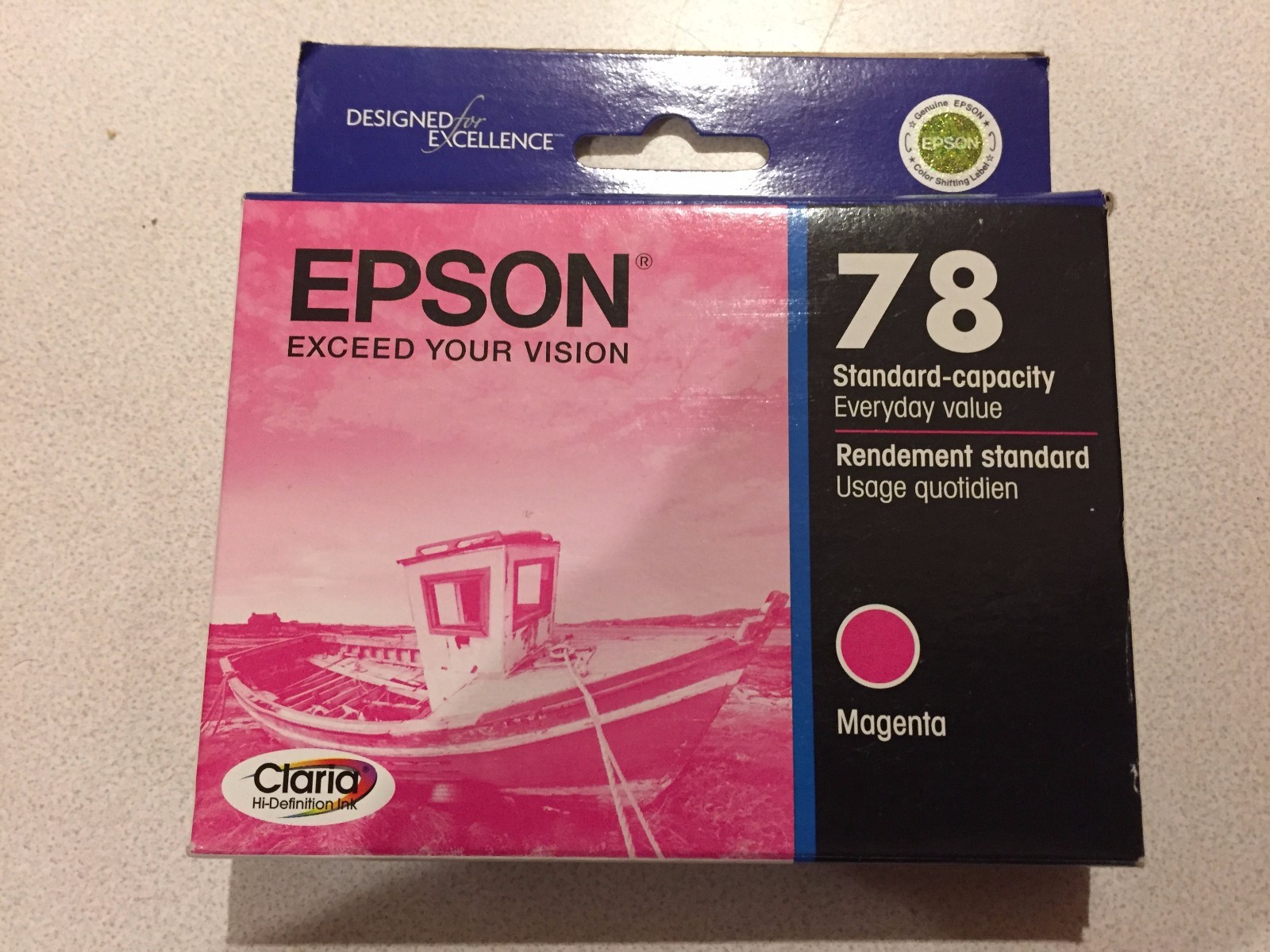 Epson 78 Genuine Magenta Printer Ink Cartridge Standard Capacity C13T078320 2015