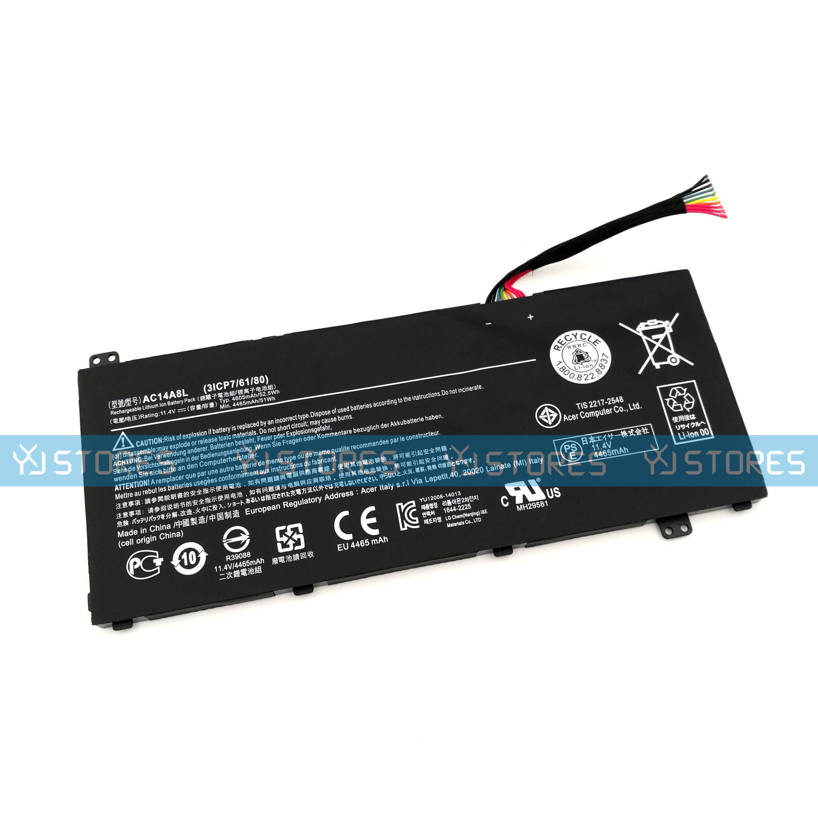 Genuine AC14A8L 52.5Wh Battery for Acer Aspire VN7-571 VN7-591 VN7-592 VN7-791G