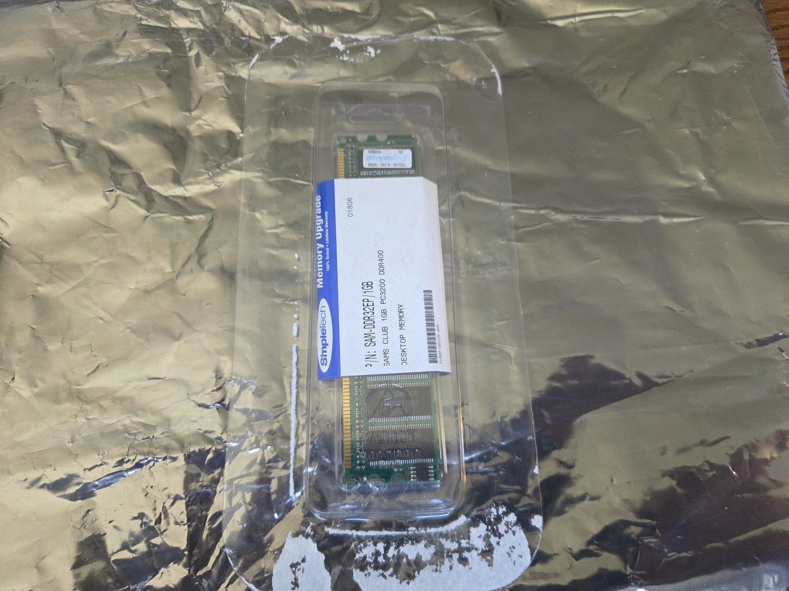 New SimpleTech 1GB X 16 PC3200 CL3 DDR-400MHz RAM Desktop DIMM Memory