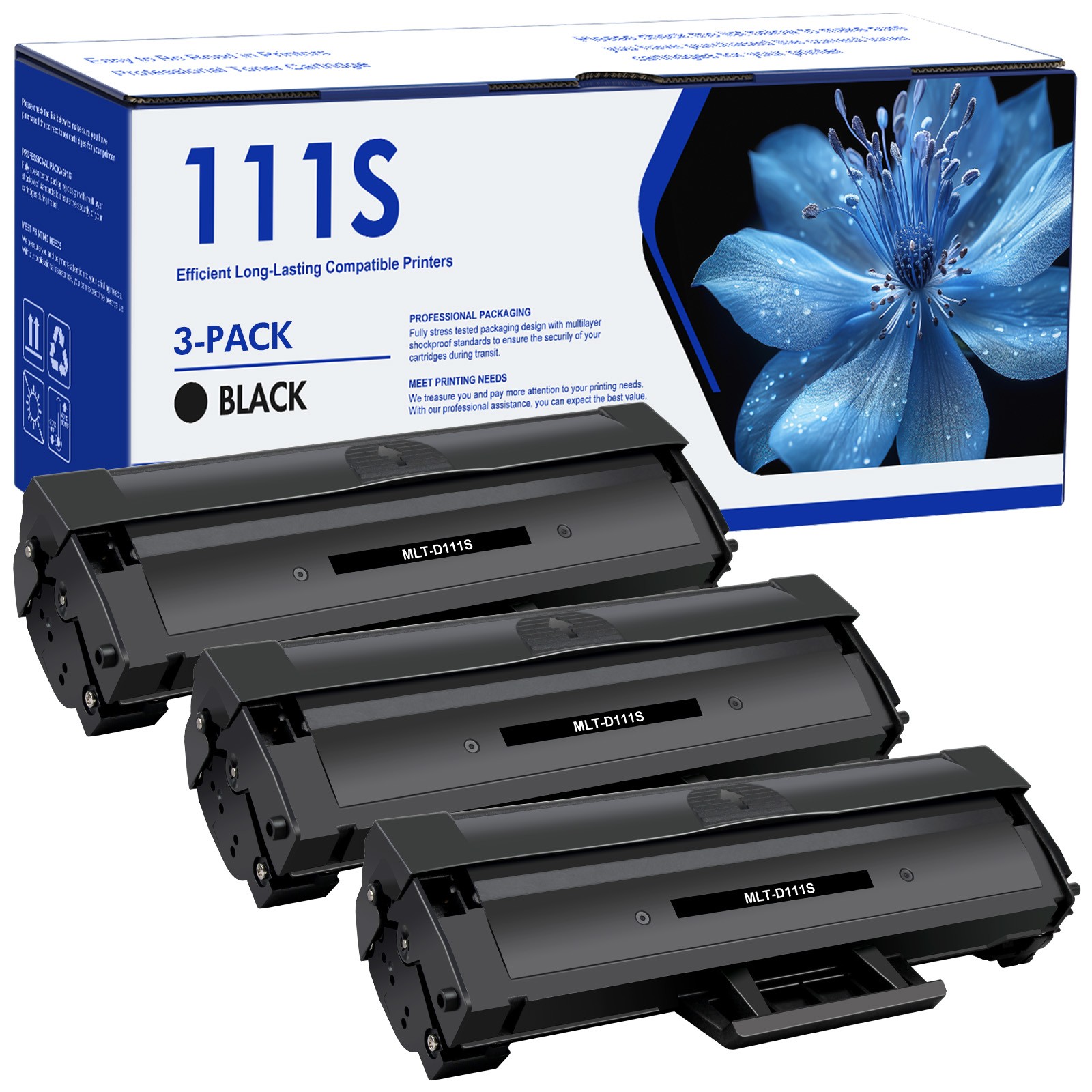 3PK MLT-D111S 111S Toner Cartridge for Samsung Xpress M2070FW M2020W M2022W