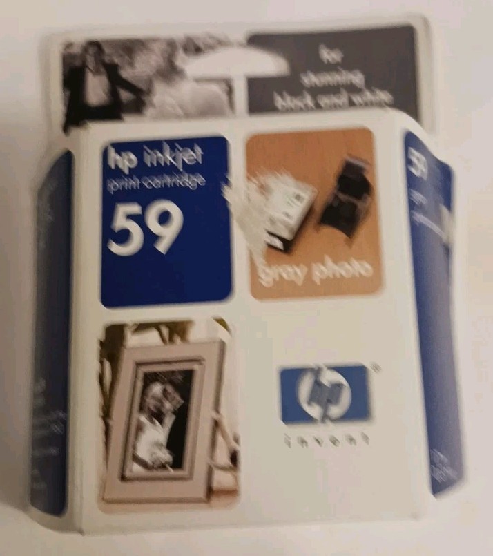 HP 59 Gray Photo Ink Cartridge Genuine OEM New Sealed Exp 2006 NOS