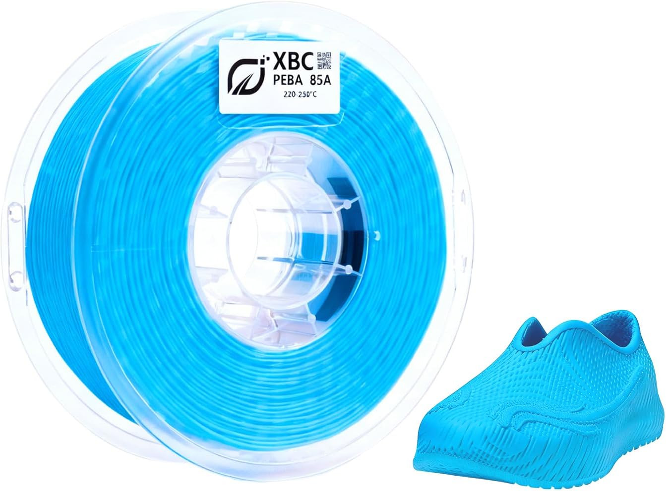 PEBA 3D Printer Filament 1.75mm, 85A Flexible Filament, 78% Energy Return, Faste