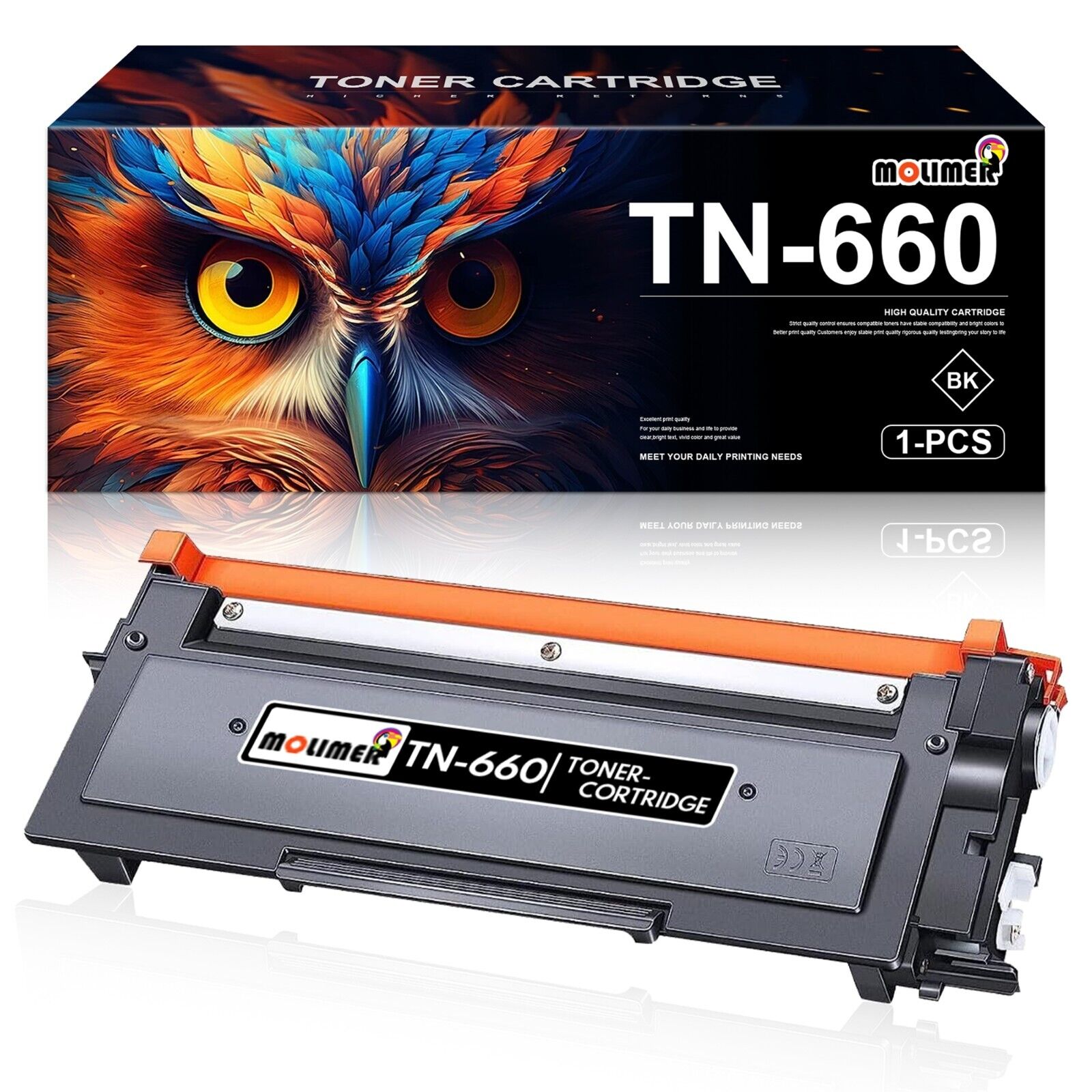 TN660 Toner Cartridge Replacement for Brother TN-660 1 Black TN660 HL-L2300D