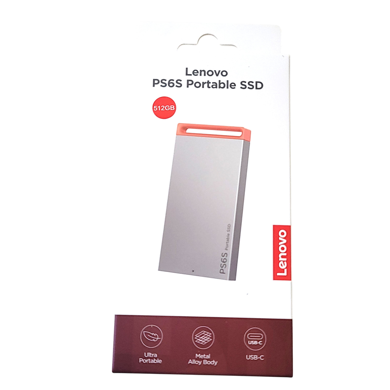 Lenovo PS6S 512GB Portable SSD - External Solid State Drive - BNIB Sealed