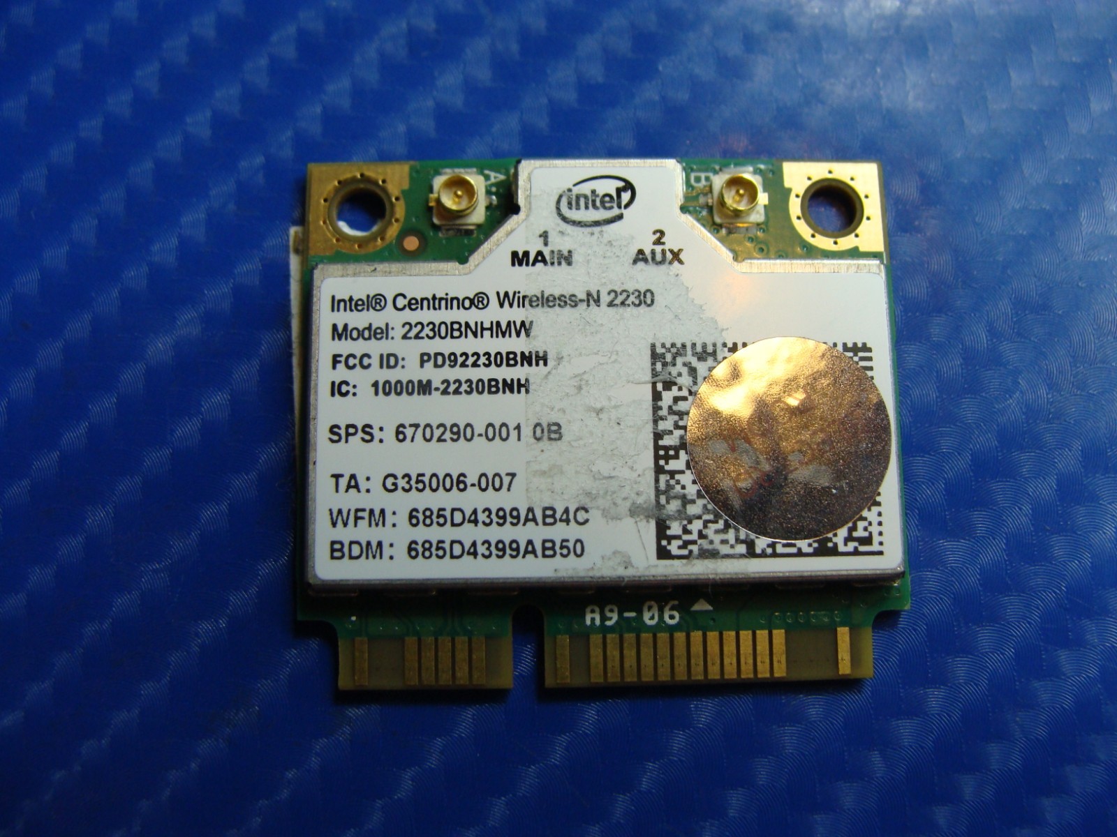 HP Envy 14" 4-1030us OEM WIFI Wireless Card 2230BNHMW 670290-001 670290-005 GLP*
