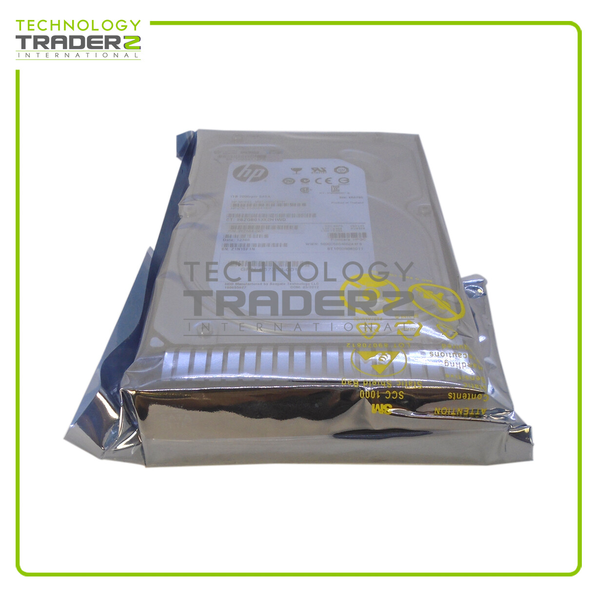 0-Hours 657750-B21 HP 1TB SATA 7.2K 6G SC 3.5" Hard Drive (Sealed in bag)