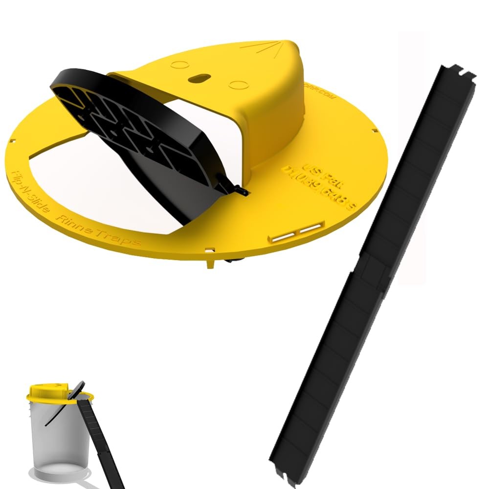 RinneTraps Flip N Slide Bucket Lid Mouse Trap | Original, USA Made