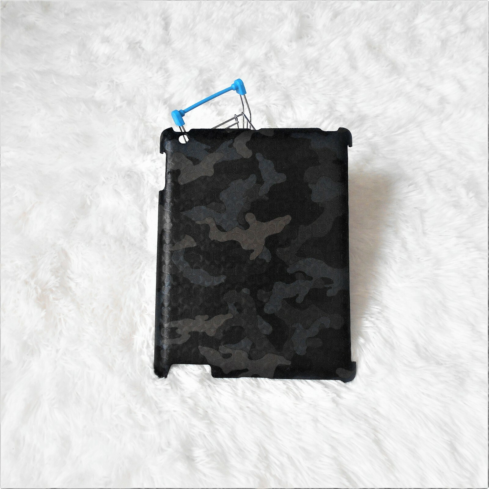 Coach iPad Case Grey Storm Blue Heritage Signature Hard Case For iPad F64219