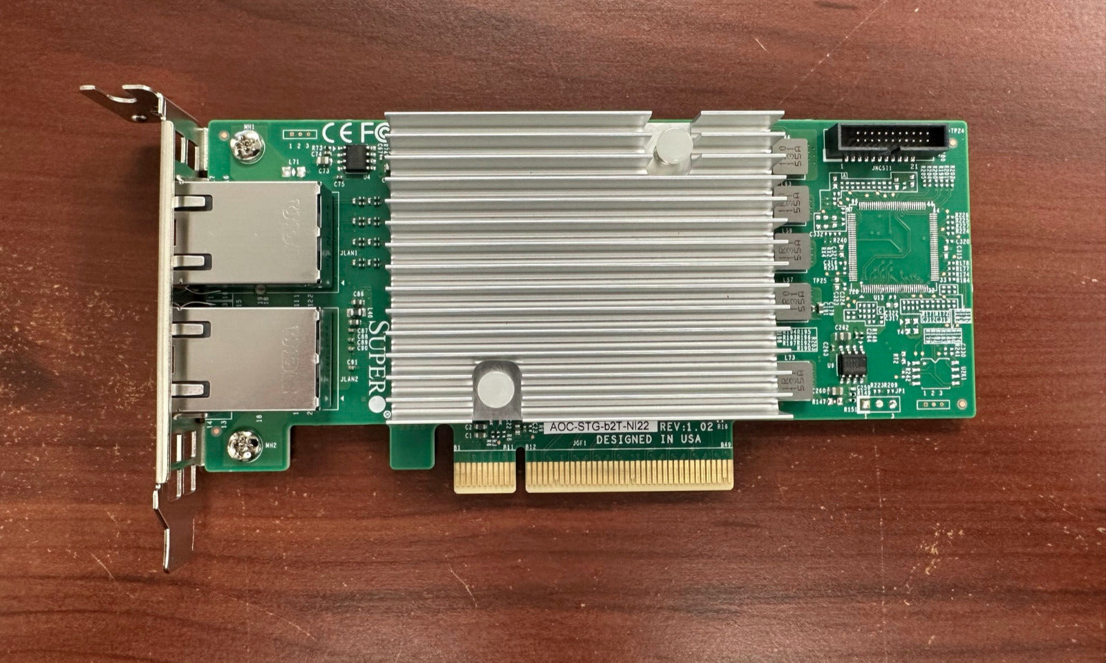 Supermicro AOC-STG-b2T Dual Port 10GbE Ethernet PCI-E Adapter NIC 