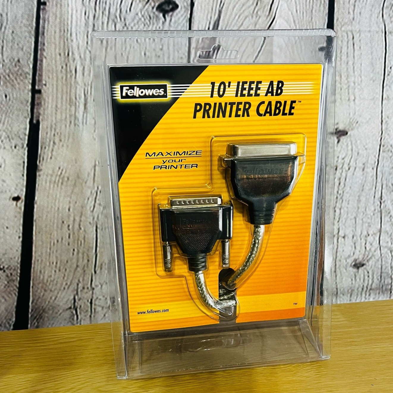  Fellowes 10FT IEEE Heavy Duty PRINTER CABLE STD (99139) NWT 