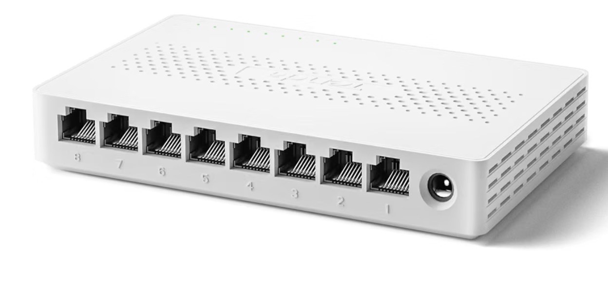 8 Port 2.5G Ethernet Switch, Multi-Gigabit 2.5Gb Ethernet Splitter, Unmanaged Ne