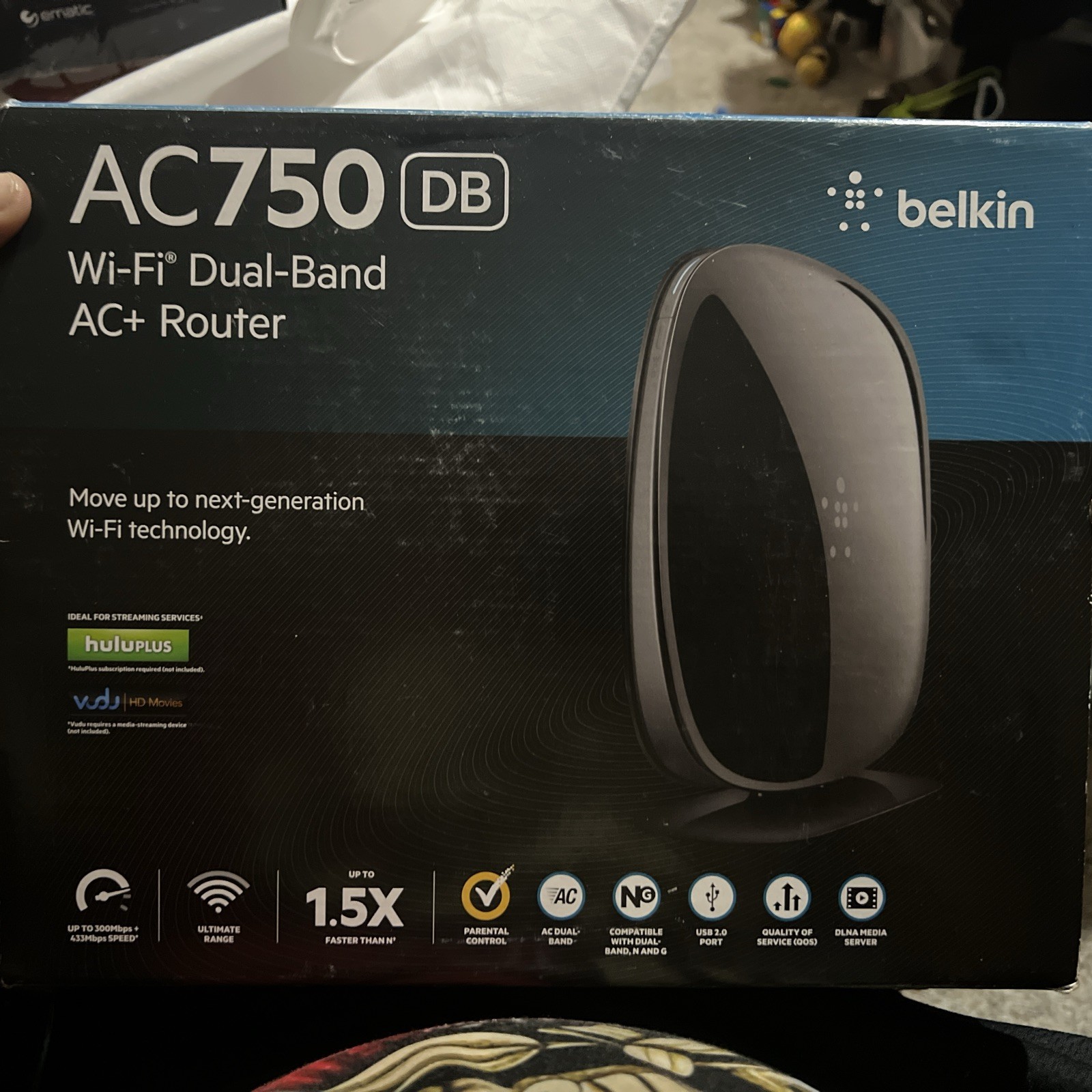 Belkin AC750 DB Wi-Fi Dual-Band AC + Router .