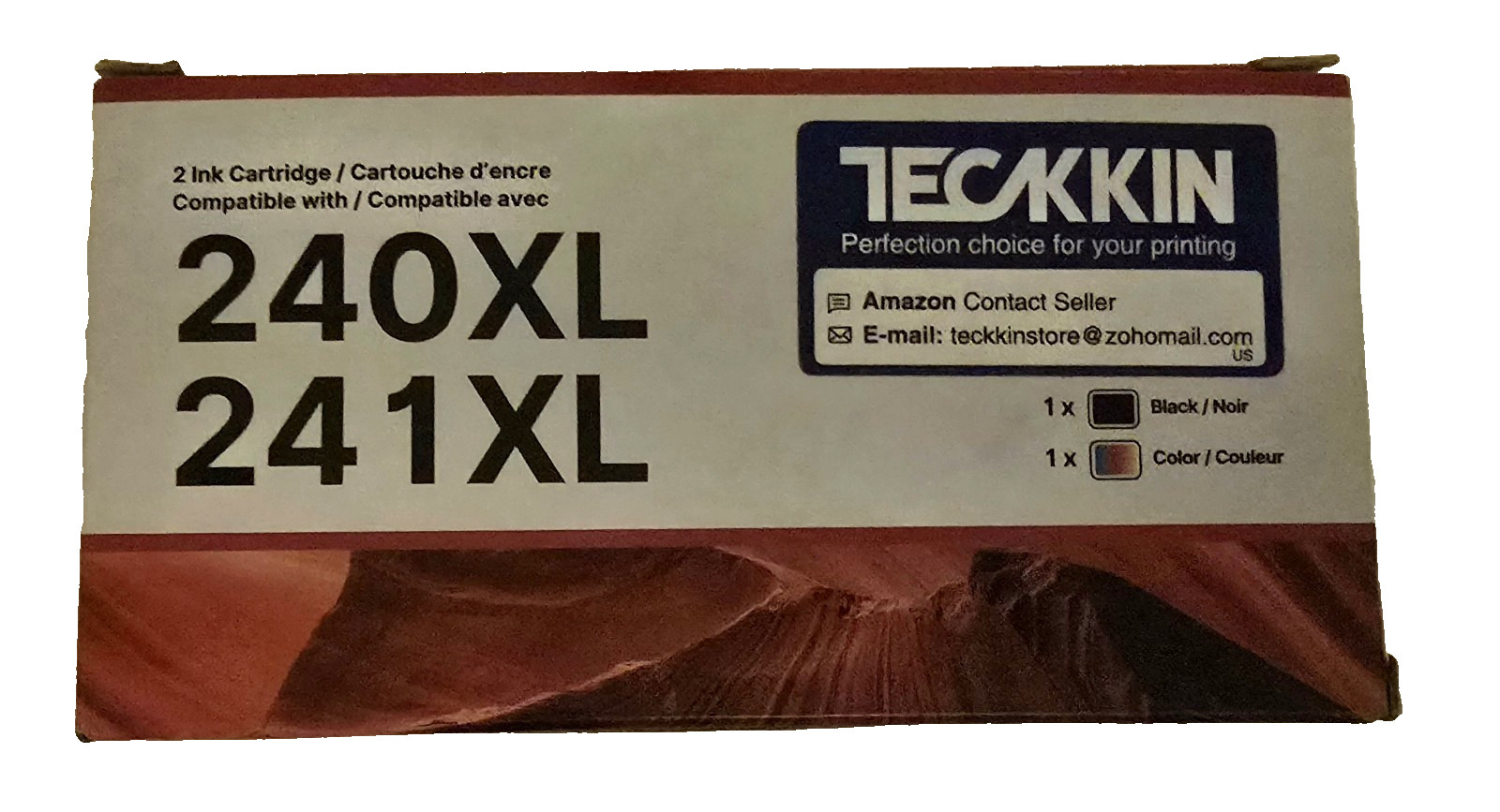 PG-240XL/CL-241XL Ink Cartridges Replacement for Canon 240XL 241XL Combo Pack