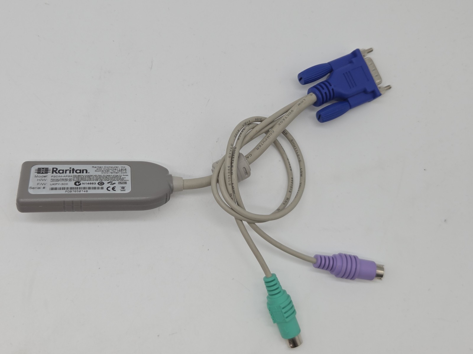 P2CIM-APS2DUAL Raritan KVM Cable Module Adapter ( UPY2-2A3 ) 