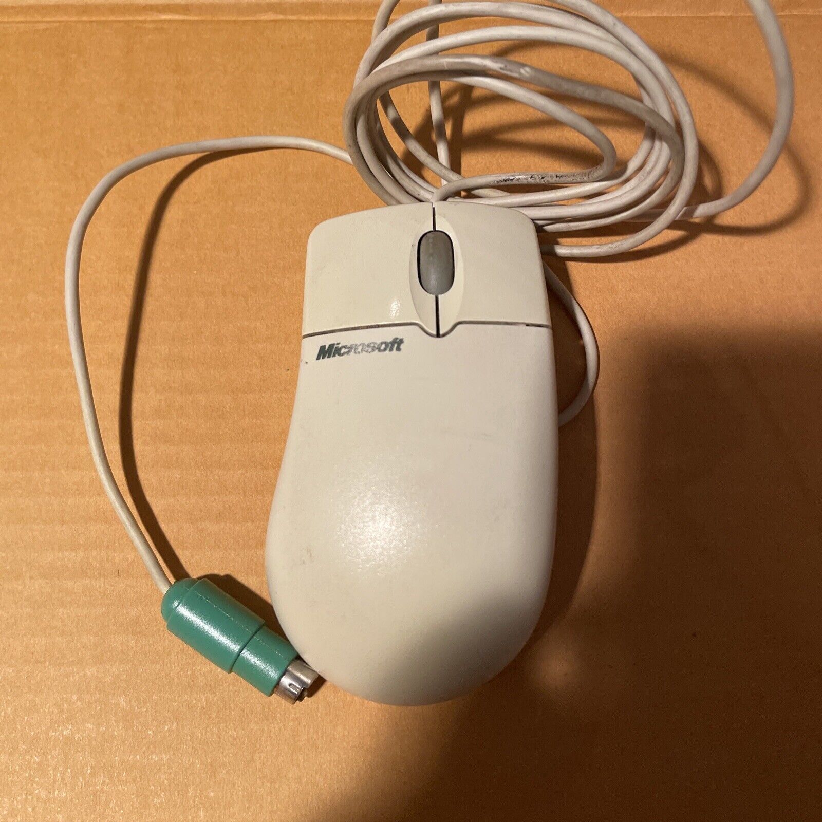 Vintage Microsoft Intellimouse 1.3A Mechanical Ball Wheel Mouse PS/2 Comp. [A3]