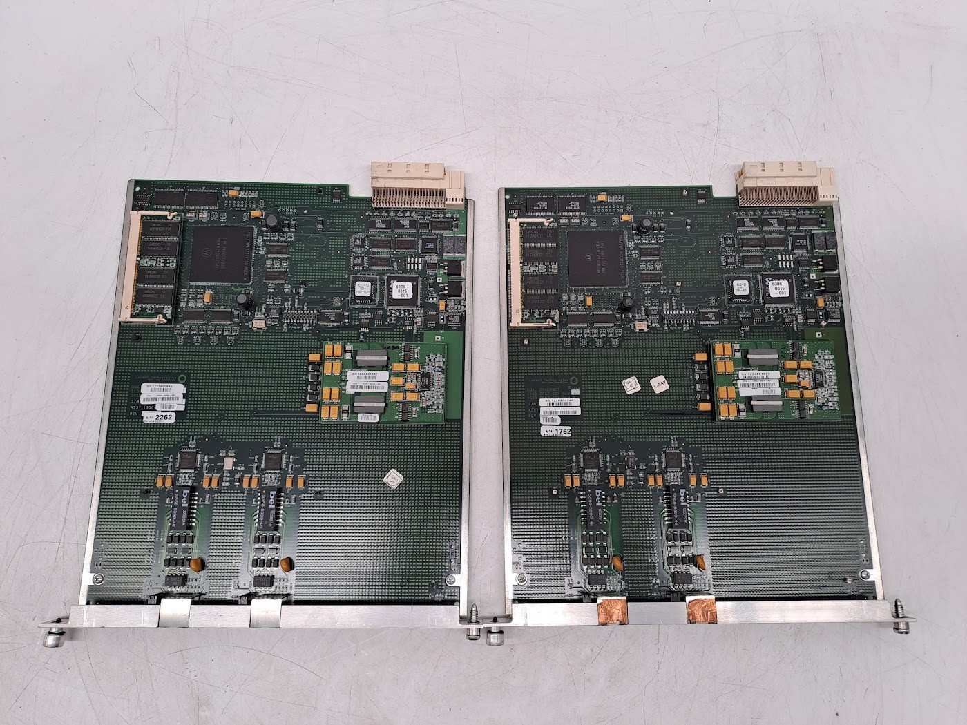 Lot of 2 Lucent Technologies APX-SL-E10-100 2 Port Ethernet Card
