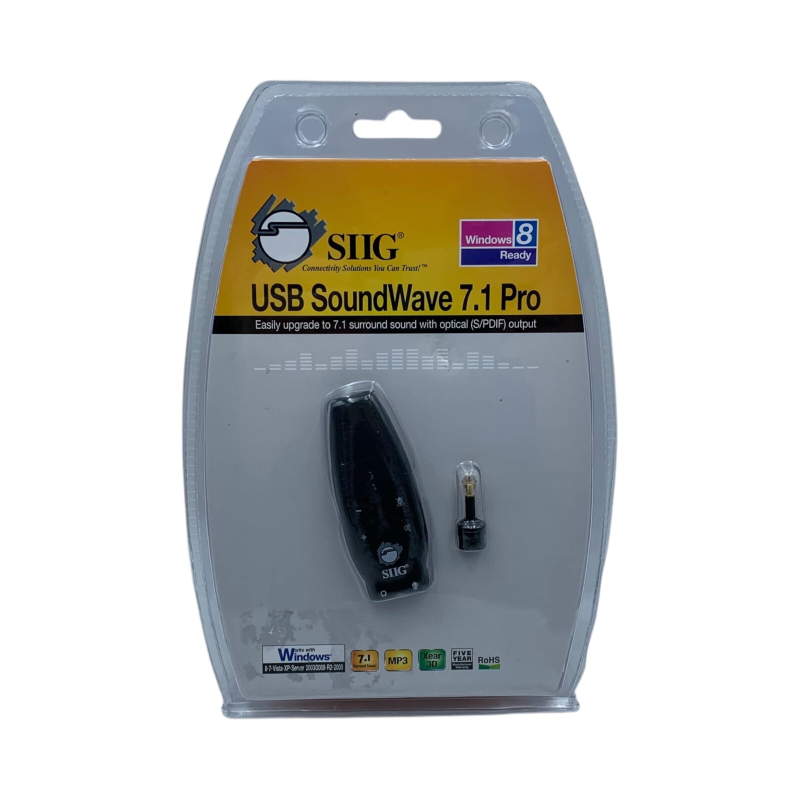 SIIG ALP1530X USB SoundWave 7.1 Pro Upgrade to 7.1 With Optical S/PDIF Output