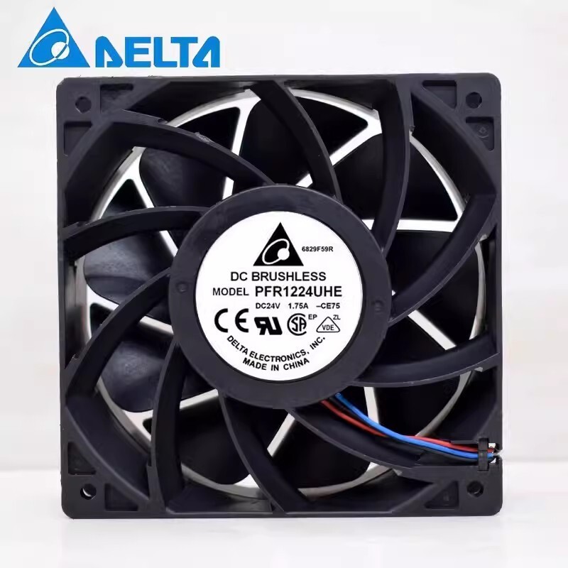 Delta PFR1224UHE-CE75 12038 DC24V 1.75A 12CM 3-Pin Cooling Fan