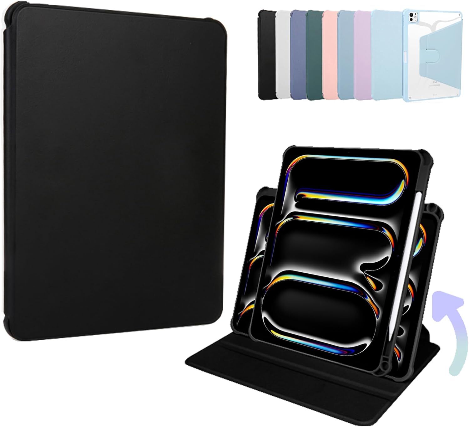 Case for iPad Air 11" 13" 10.9 inch iPad Pro 11" 12.9" 13 inch M5 M4 M3 M2 Cover