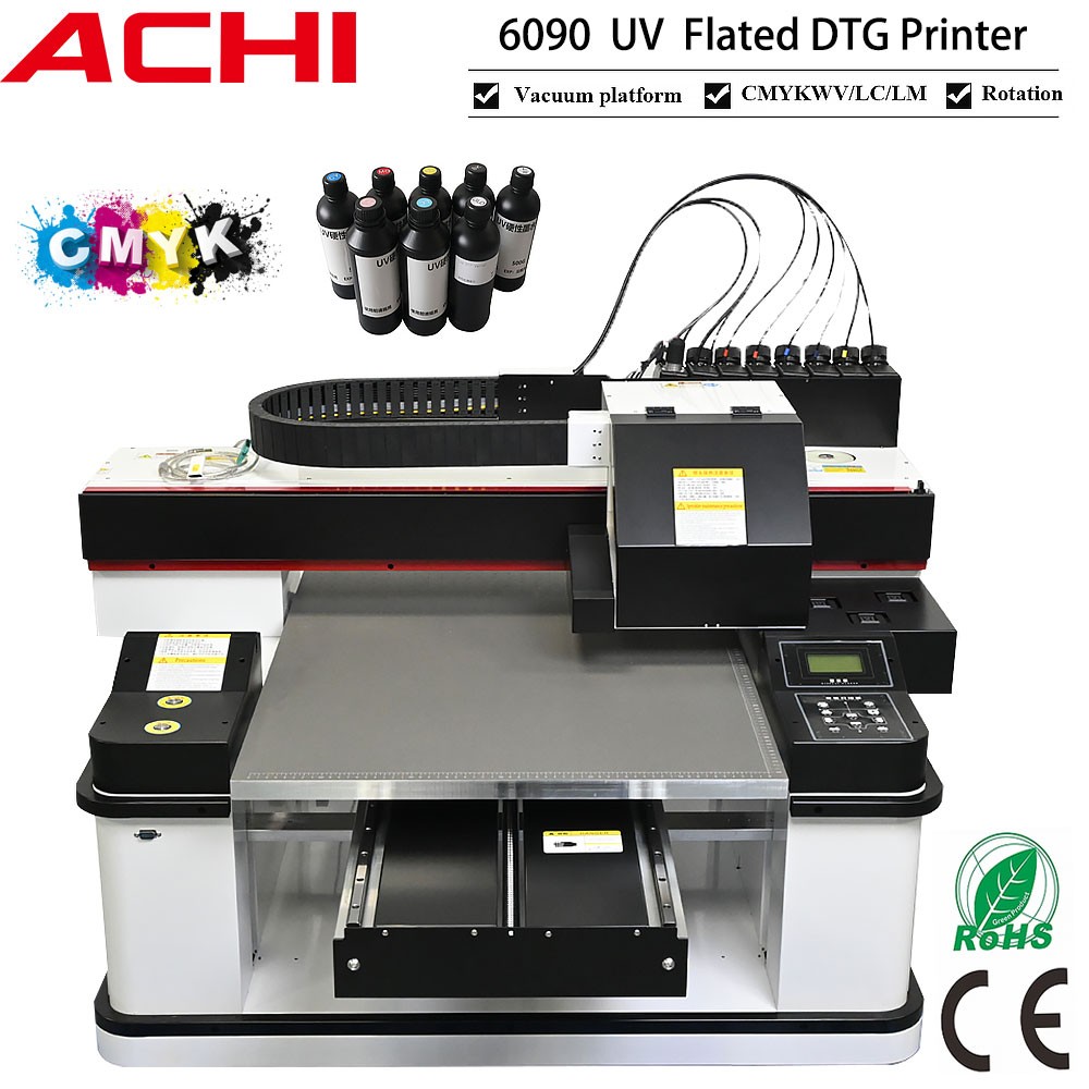 ACHI 6090 UV Flatbed Printer Wide-Format Suitable Mass Production Materials【EU】