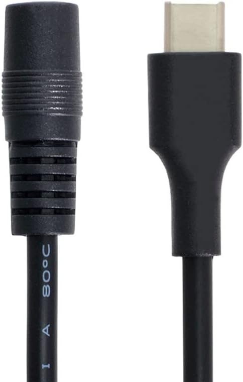 JSER USB 3.1 Type C USB-C to DC 5.5x2.5mm Power Jack Extension Charge Cable... 