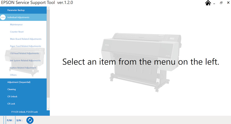 Service program Support tool epson SC-P7500 P7530 P7570 SC-P9500 P9530 P9570