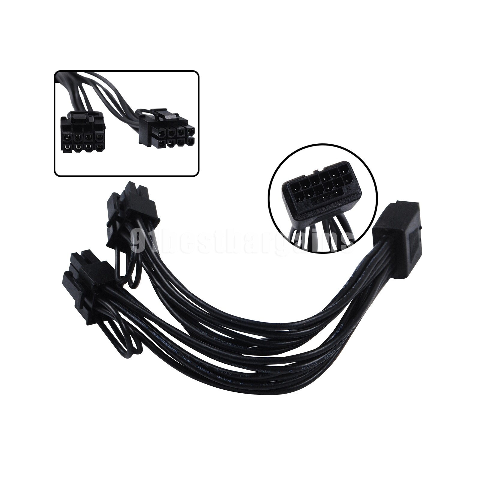 12VHPWR 12+4Pin 16Pin Female PCIE 5.0 to 2x8Pin Male Power Adapter Cable