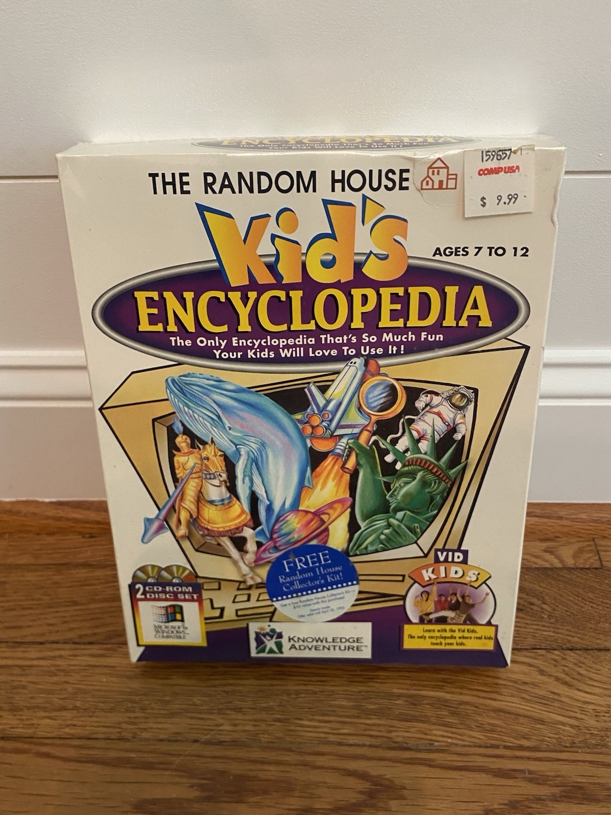 Vintage The Random House Kid’s Encyclopedia 1996 Big Box PC Software New Sealed