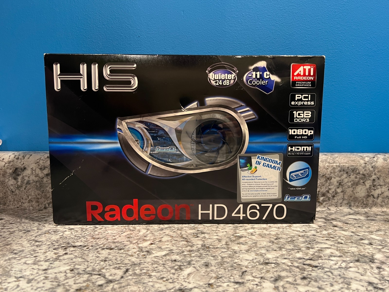 HIS ATI Radeon HD 4670 IceQ 1GB DDR3 PCIe Graphics Card CIB Brand New Sealed