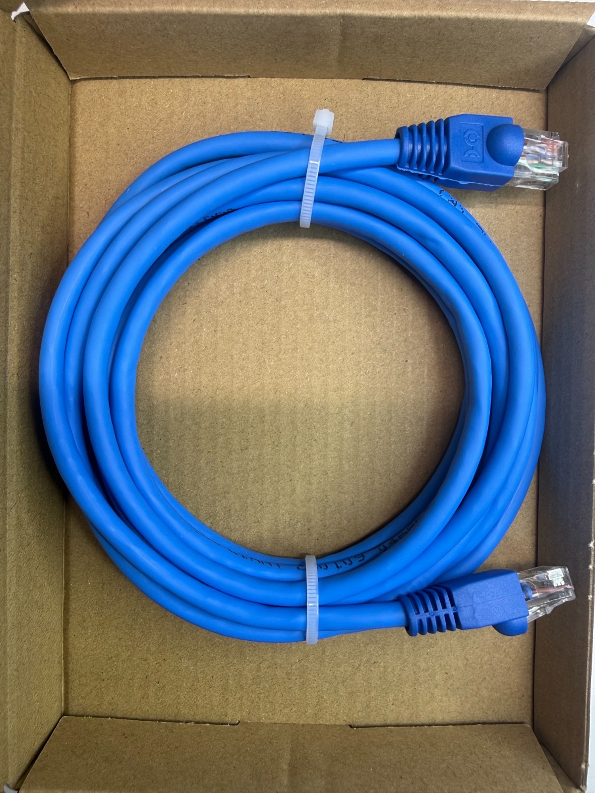 Slyfer Cat6 Ethernet Cable 10 ft Blue Solid Copper 23 AWG RJ45 10GB Max Speed