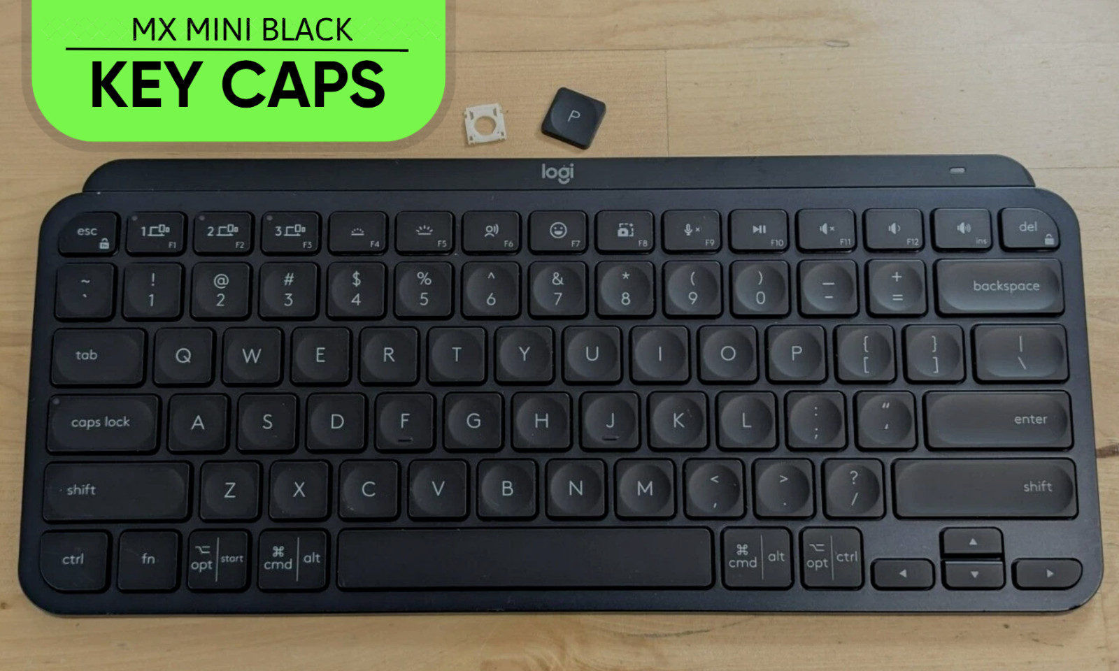 OEM Logitech MX Keys MINI Keyboard REPLACEMENT KEY CAPS & HINGE ONLY Parts Black