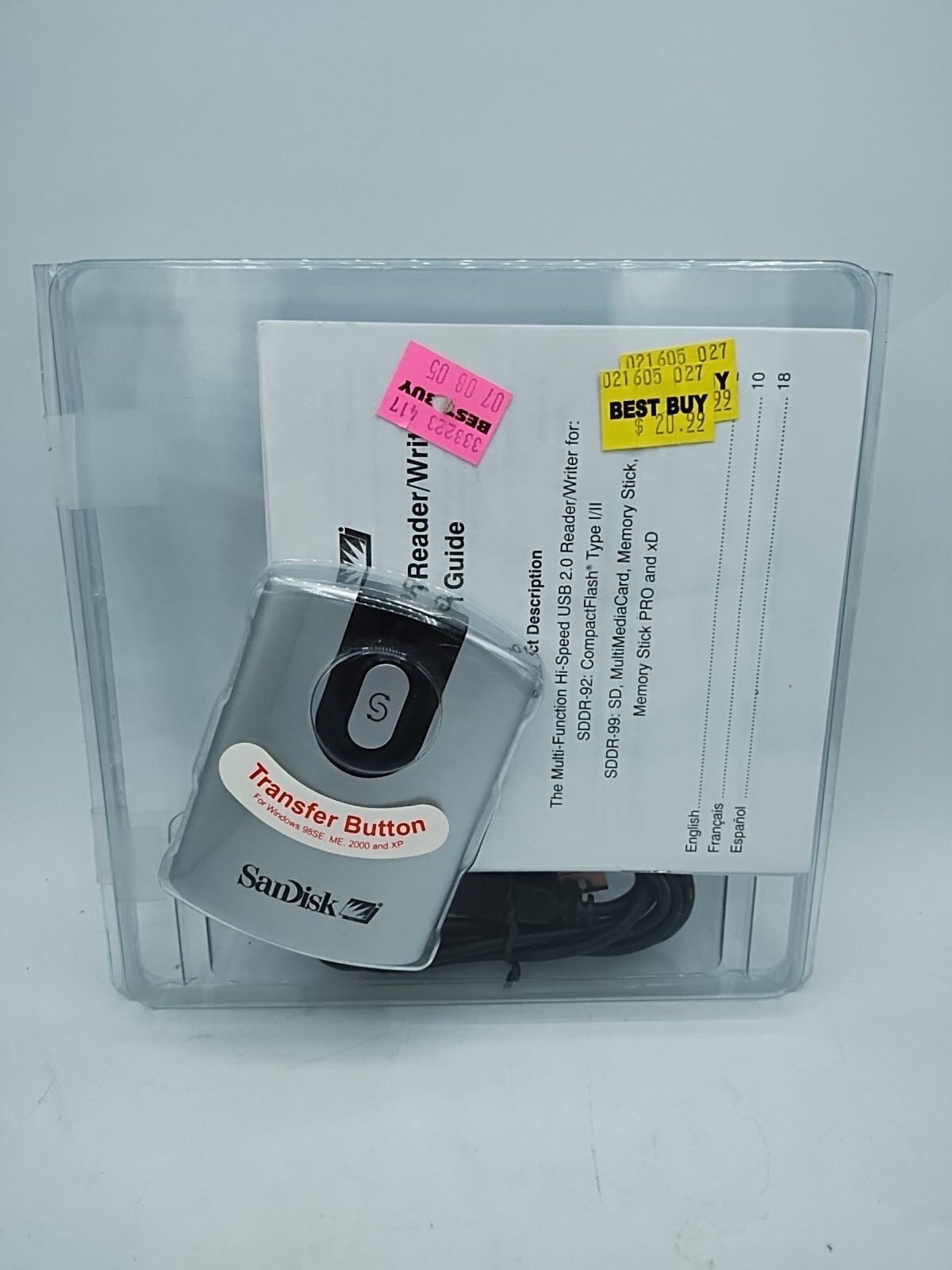 SanDisk ImageMate Reader/Writer w USB 2.0 Power Cord Instruct Book and CD