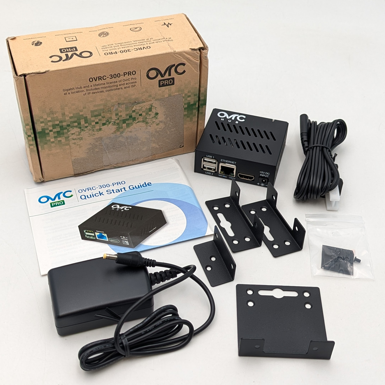OvrC Pro Lifetime License & Gigabit Hub (OVRC-300-PRO) Black
