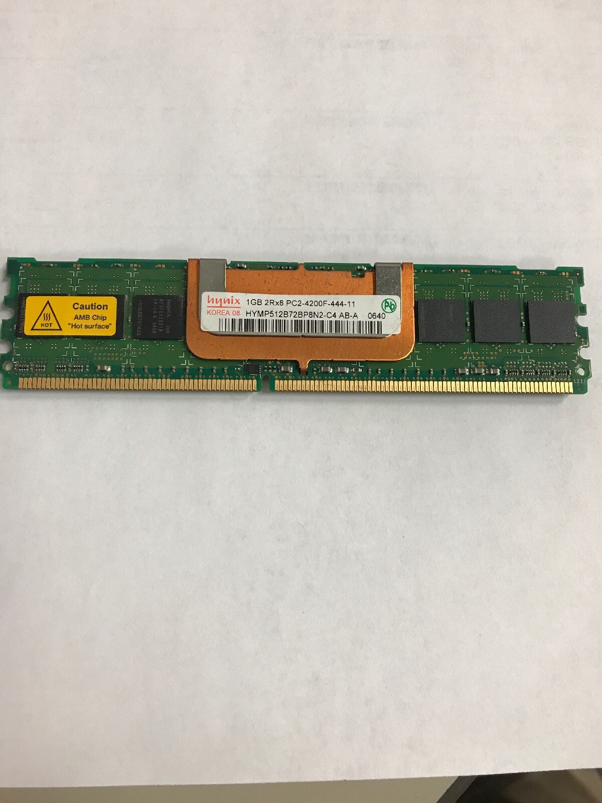 HYMP512B72BP8N2-C4 AB-A 1GB Server ECC RAM Memory DDR2 FBDIMM 533MHz Tested Work