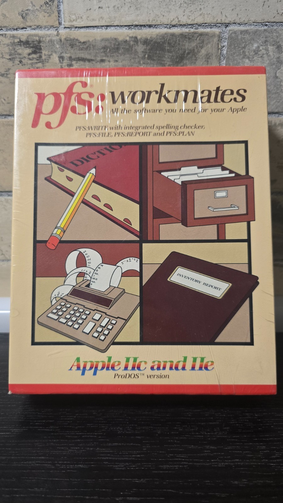 SEALED Apple IIc/IIe PFS Workmates – Write/File/Report/Plan ProDOS Software Suit