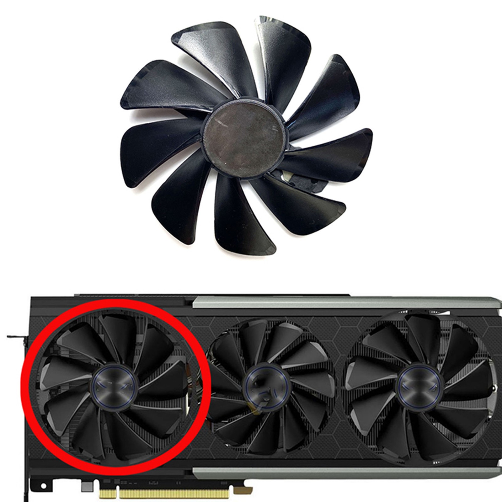 Graphics Card Fans fit for Sapphire RX5700XT 5700 Ultra Platinum Graphics Card