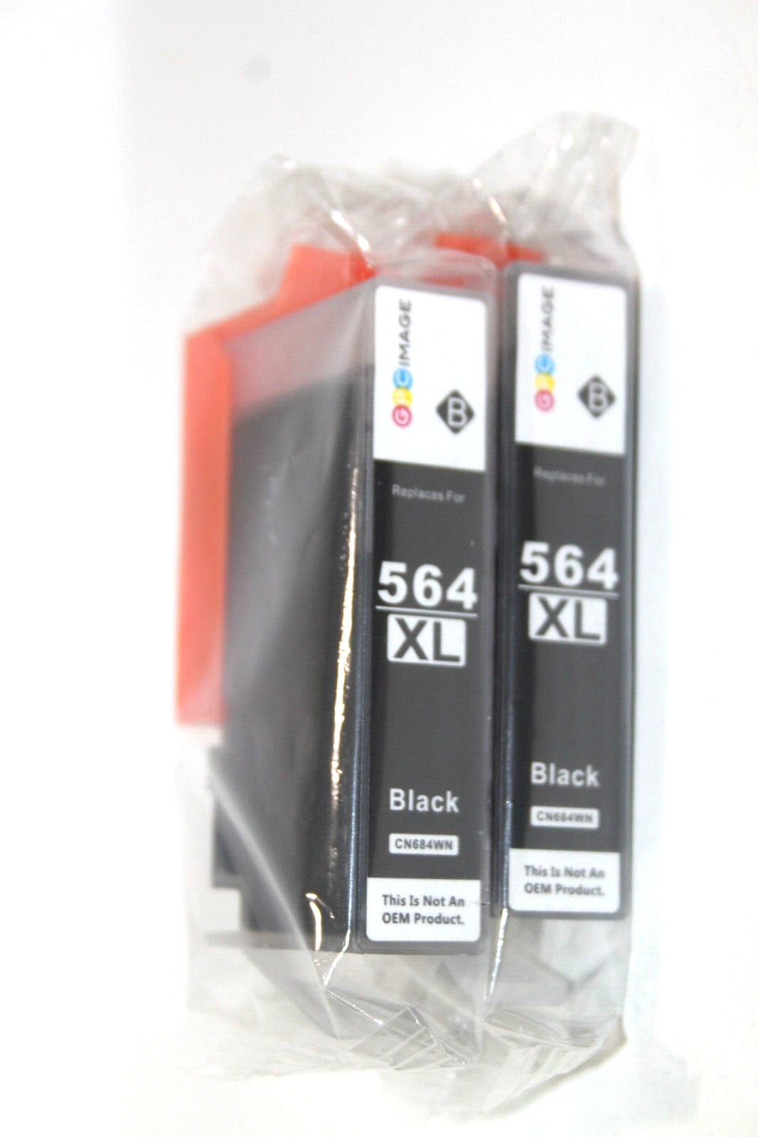 GPC Image 564XL Black Ink Cartridges Lot of 2 Sealed New in Package