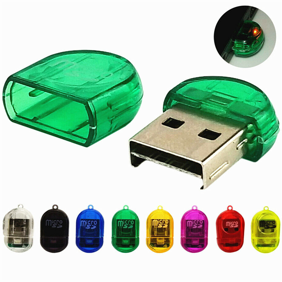 100PCS USB Micro SD/TF Card Reader Adapter USB 2.0 Mini  Memory Card Reader