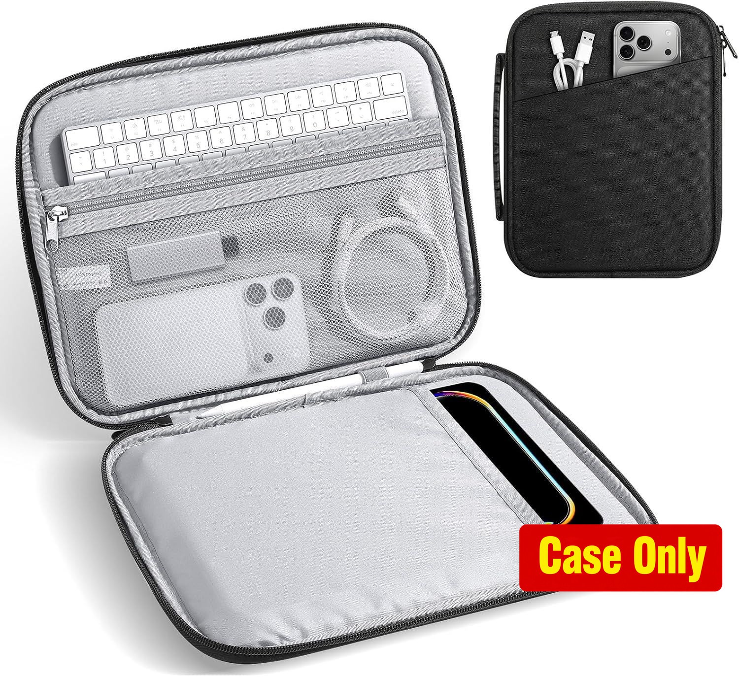 Case for 13 Inch Tablet, Padded Protective Sleeve with Carrying Handle