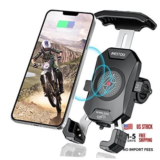Motorcycle Wireless USB C Phone Mount Charger - Phone Mount