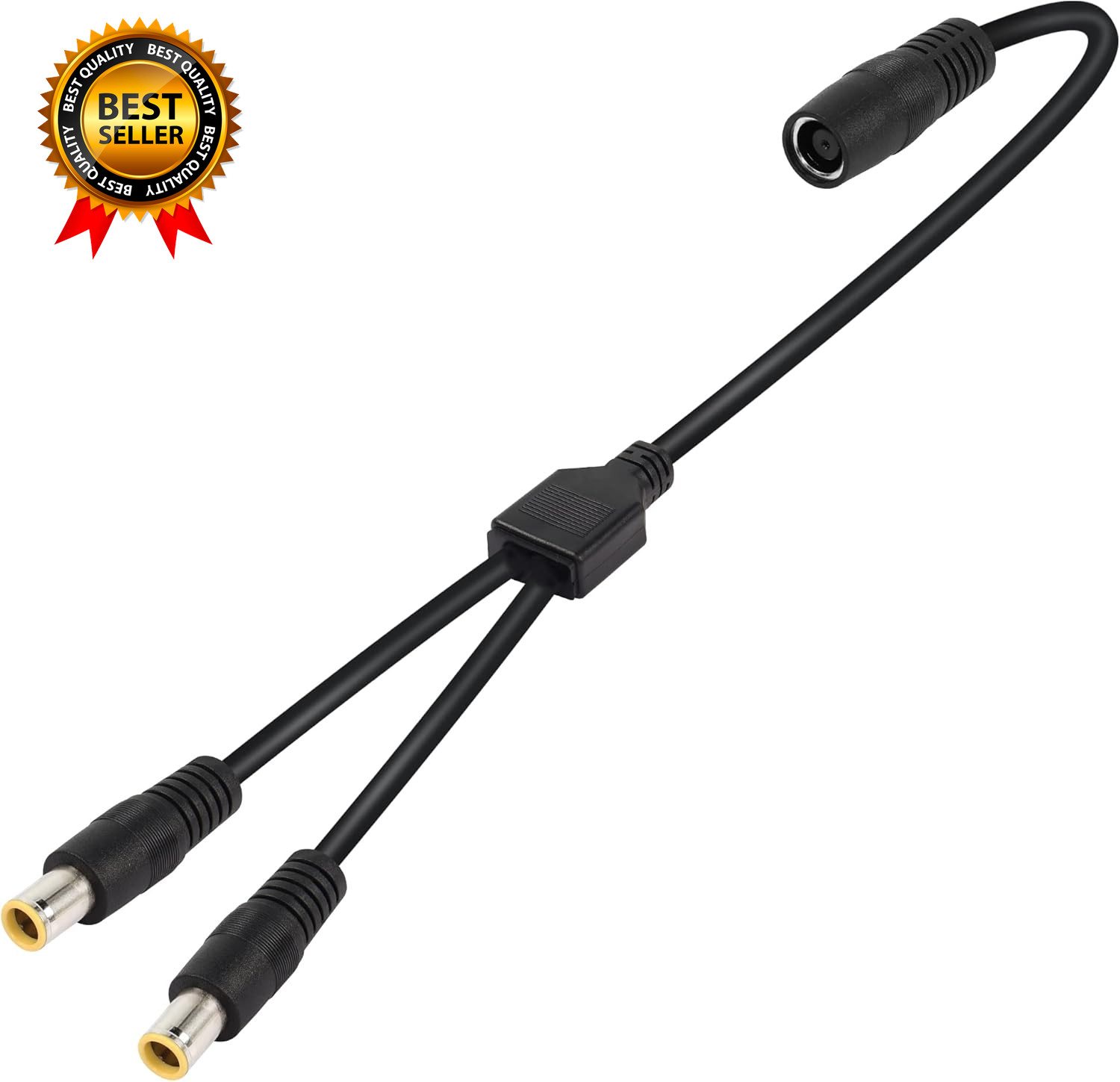 DC7909 Y Splitter Adapter Cable 14AWG DC 8Mm 1 Female to 2 Male Power