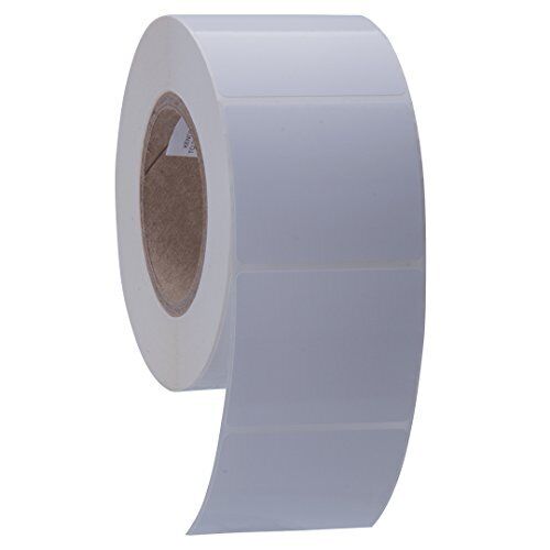 Labels Rectangle High Gloss Paper Roll Fed Inkjet Compatible with Primera Color