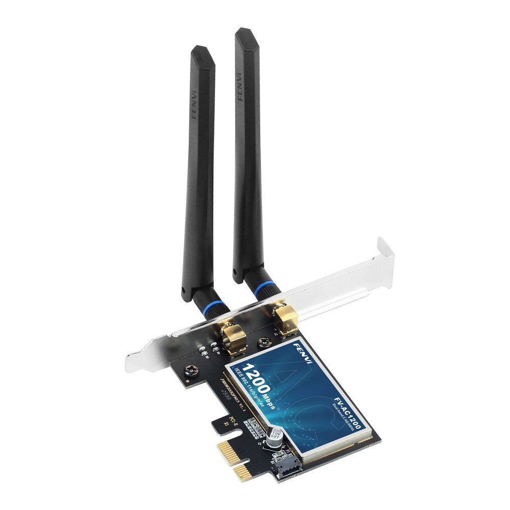 PCIE AC1200 WiFi 5 Wireless Card Dual Band 802.11ac Bluetooth4.0 Desktop Adapter
